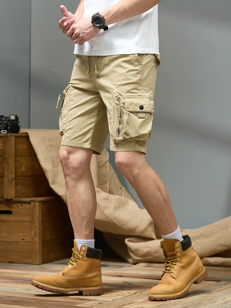 Men's Cargo Shorts with Dual-Access Pockets