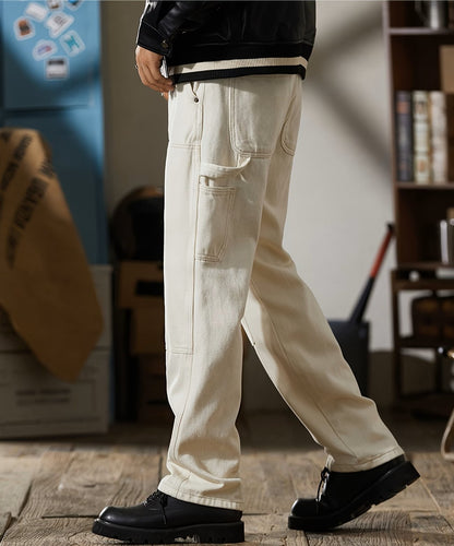 Men's Straight-Leg Double-Knee Pants