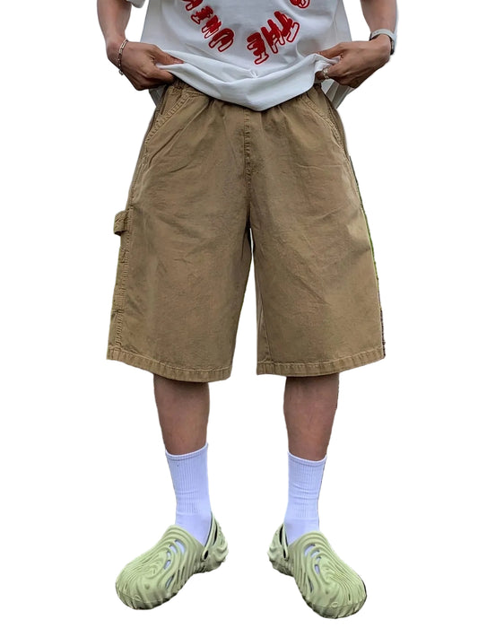 Men's Wide-Leg Shorts with Hammer Loop